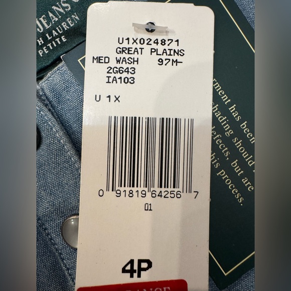 Ralph Lauren Vintage Chambray Maxi Skirt Women 4 petite Pearl Snap equestrian - Picture 5 of 12